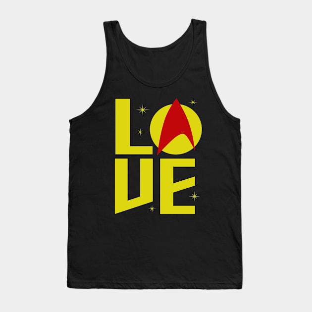 Trek Love Tank Top by PopCultureShirts